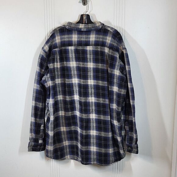 Plus Size Schmidt Work Wear Flannel Button Down Shirt - Picture 2 of 3